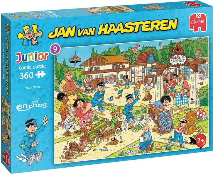 Jan van Haasteren - Junior Efteling Max & Moritz Puzzel (360, Hobby en Vrije tijd, Denksport en Puzzels, Nieuw, Verzenden