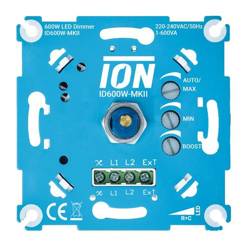 LED dimmer universeel 600W Fase af / aan snijding Pro serie, Doe-het-zelf en Verbouw, Elektra en Kabels, Ophalen of Verzenden