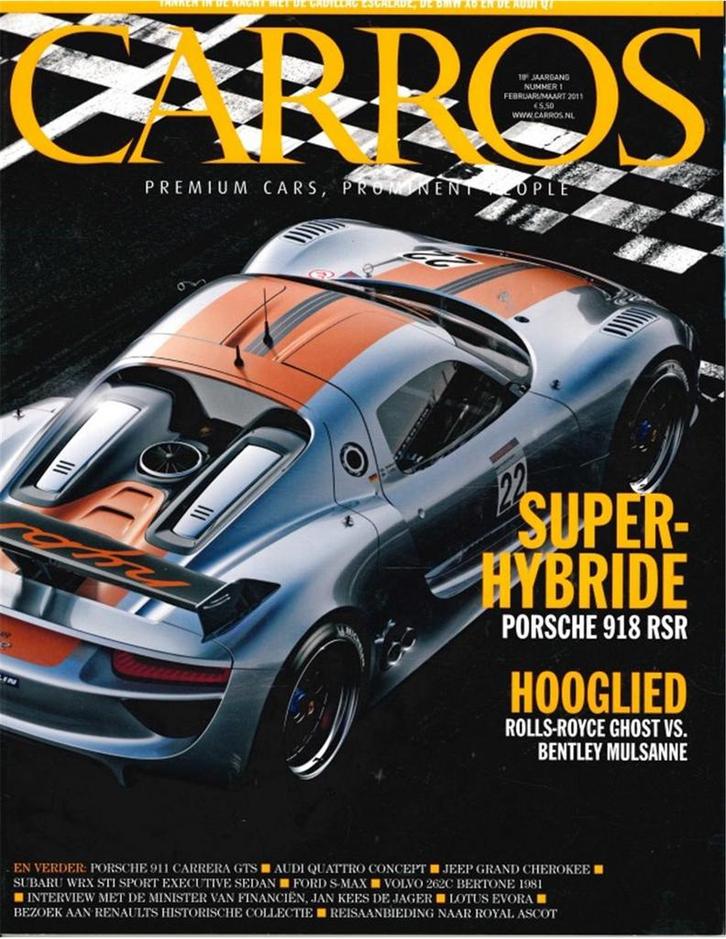 2011 CARROS MAGAZINE 01 NEDERLANDS, Boeken, Auto's | Folders en Tijdschriften