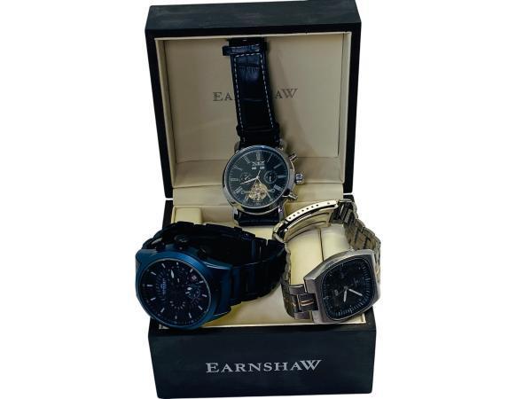 Veiling - Partij van 3 Herenhorloges | O.a. Thomas Earnshaw, Sieraden, Tassen en Uiterlijk, Horloges | Heren