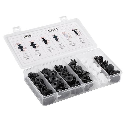 Carrosserie Clips set 100 delig, Auto diversen, Auto-accessoires, Nieuw, Verzenden