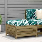 vidaXL Tuinvoetenbank 62x63,5x32 cm geïmpregneerd grenenhout, Verzenden, Nieuw