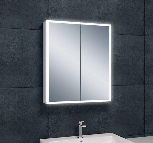 Quatro spiegelkast +verlichting 60x70x13, Huis en Inrichting, Badkamer | Badkamermeubels, Nieuw, Verzenden