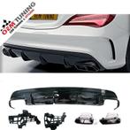 CLA W117 A45 AMG LOOK DIFFUSER | 2013-2018 | HOOGGLANS ZWART, Nieuw, Ophalen of Verzenden, Bumper, Achter