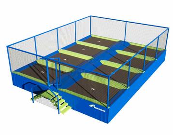 Trampolinepark Akrobat Jump Arena Large - Zij aan Zij beschikbaar voor biedingen