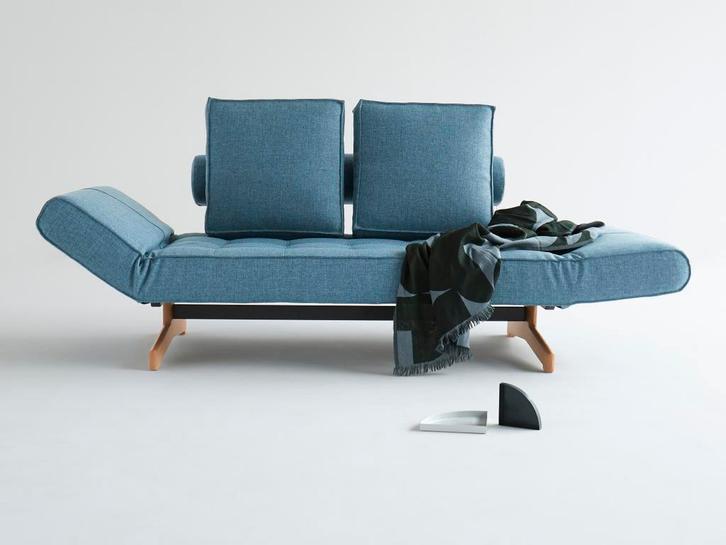 Innovation slaapbank Ghia houten onderstel, Huis en Inrichting, Slaapkamer | Slaapbanken, Nieuw, Ophalen of Verzenden