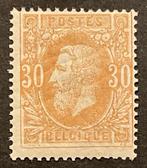 België 1869 - Leopold II - 30c Okrerrood - POSTFRIS - OBP 33, Gestempeld
