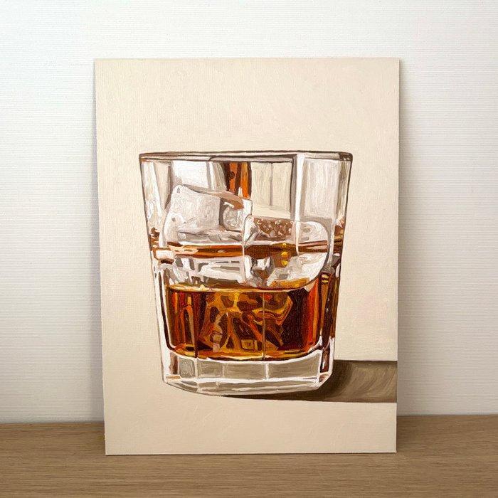 Cansu Rossi - Whiskey on the rocks, Antiek en Kunst, Kunst | Schilderijen | Modern