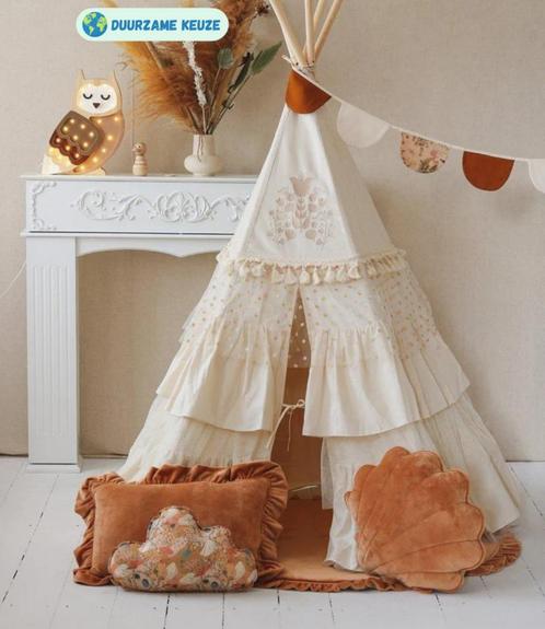 Tipi tent met franjes en borduursel – een dromerige boho.., Kinderen en Baby's, Speelgoed | Speeltenten, Nieuw, Ophalen of Verzenden