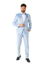 Lichtblauwe Velvet Smoking Heren OppoSuits, Verzenden, Nieuw