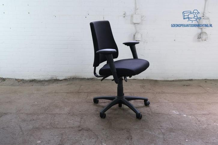 BMA AXIA| Bureaustoel | Gebruikt | Zwart gestoffeerd | Zwart, Huis en Inrichting, Bureaus, Gebruikt, Verzenden