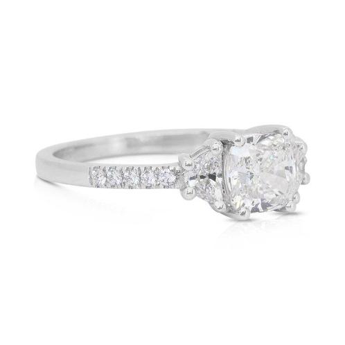 Ring - 18 karaat Witgoud - 1.46ct. tw. Diamant (Natuurlijk), Sieraden, Tassen en Uiterlijk, Ringen