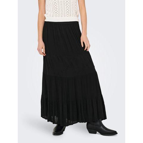 Only Maxirok ONLCHIARA BRODERIE LONG SKIRT PTM, Kleding | Dames, Rokken, Nieuw, Verzenden