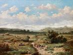 A. J. van Wijngaerdt (1808-1887) - Heidenlandschap met, Antiek en Kunst, Kunst | Schilderijen | Klassiek