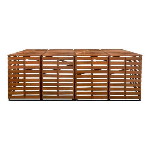 4x Containerombouw | Kliko ombouw | Containerberging | Bruin, Tuin en Terras, Bergingen en Tuinkasten, Nieuw, Hout, Containerberging
