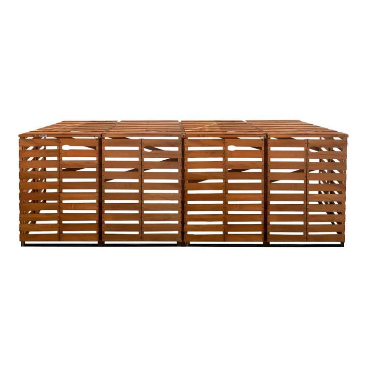 4x Containerombouw | Kliko ombouw | Containerberging | Bruin, Tuin en Terras, Bergingen en Tuinkasten, Nieuw, Hout, Containerberging