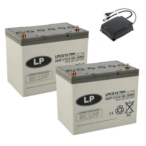 Landport (LP) 2x LPCG12-70 accus 12 volt 70 ah + c-Go, Auto-onderdelen, Accu's en Toebehoren, Nieuw, Ophalen of Verzenden