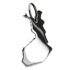 Zilveren Landkaart Finland ketting hanger, Sieraden, Tassen en Uiterlijk, Verzenden, Nieuw