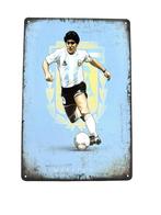 Metalen Wandbord - Maradona - Voetbal - Icoon, Ophalen of Verzenden, Nieuw