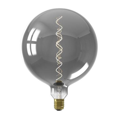 Calex Filament LED Lamp Kalmar XXL Metallic Titanium Ø200 m, Huis en Inrichting, Lampen | Losse lampen