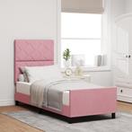 vidaXL Bedframe fluweel roze 80x200 cm, Huis en Inrichting, Slaapkamer | Bedden, Eenpersoons, Verzenden, Nieuw, 80 cm