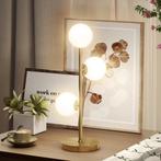 TRUUSK Tafellamp met 3 Bolvormige Kappen - Stabiele Stalen V, Verzenden, Nieuw