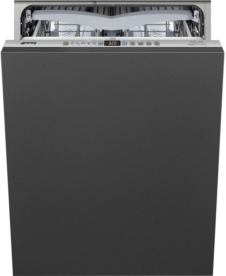 Smeg STL332CH verhoogde inbouw vaatwasser met besteklade, Witgoed en Apparatuur, Vaatwasmachines, 60 cm of meer, Inbouw, Energieklasse A of zuiniger