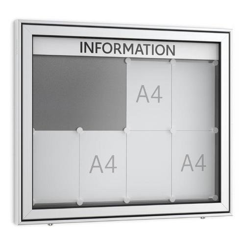 Informatiekast Buiten Draaideur 8x A4 Premium, Zakelijke goederen, Kantoor en Winkelinrichting | Kantoormeubilair en Inrichting
