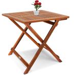 Bijzettafel acaciahout 70x70x73cm inklapbaar (Tafels), Tuin en Terras, Verzenden, Nieuw