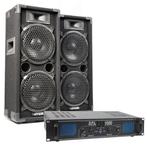 MAX Complete 1000W Speakerset MAX28 met Versterker, Nieuw, Verzenden