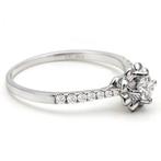 Ring - 18 karaat Witgoud Diamant (Natuurlijk) - Diamant, Nieuw