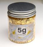 5 gram, Gold Leaf Flakes - Goud (Zonder Minimumprijs)