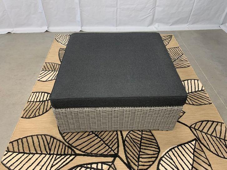 Te Velde tuinmeubelen colorado lounge tafel voetenbank, Tuin en Terras, Tuintafels, Nieuw, Wicker, Vierkant