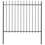 Tuinhek 1.8m Staal Zwart | Gebruikt | 46% Korting, Tuin en Terras, Tuinhekken en Hekwerk, Ophalen of Verzenden, Nieuw, IJzer, Tuinhek