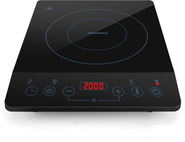 Inductie Kookplaat vrijstaand - Elektrische kookplaat - 2000, Witgoed en Apparatuur, Kookplaten, Zo goed als nieuw, Verzenden