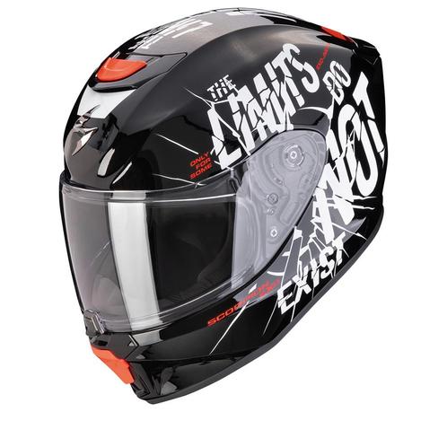 Scorpion EXO-JNR Boum Zwart Wit Integraalhelm, Motoren, Kleding | Motorhelmen, Integraalhelm, Heren, S, Nieuw met kaartje, Overige merken