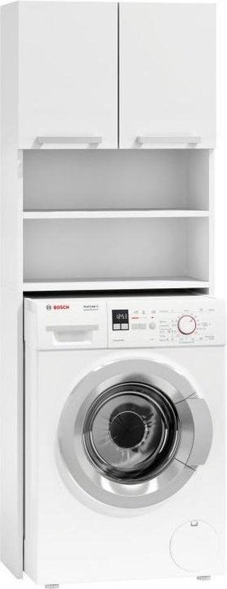 Veelzijdige wasmachine kast - 4 schappen & 2 deuren - Wit, Witgoed en Apparatuur, Wasmachines, Nieuw, Ophalen of Verzenden
