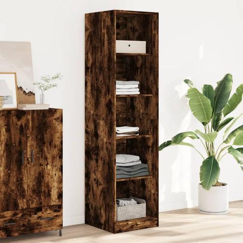 vidaXL Kledingkast 50x50x200 cm bewerkt hout gerookt, Huis en Inrichting, Kasten | Kledingkasten, Nieuw, Verzenden