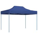 vidaXL Partytent inklapbaar 3x4 m staal blauw, Verzenden, Nieuw, Partytent