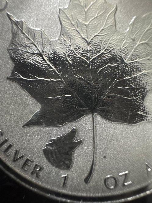 Canada. 5 Dollars 2016 Maple Leaf Privy Mark - Wolf, 1 Oz, Postzegels en Munten, Munten | Europa | Niet-Euromunten