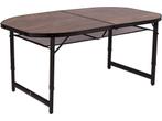 Bo-Camp Industrial - Tafel - Ovaal - Koffermodel - 150x80 cm, Huis en Inrichting, Verzenden, Zo goed als nieuw