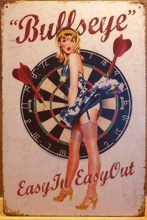 Bullseye darts reclamebord, Verzamelen, Merken en Reclamevoorwerpen, Nieuw, Verzenden