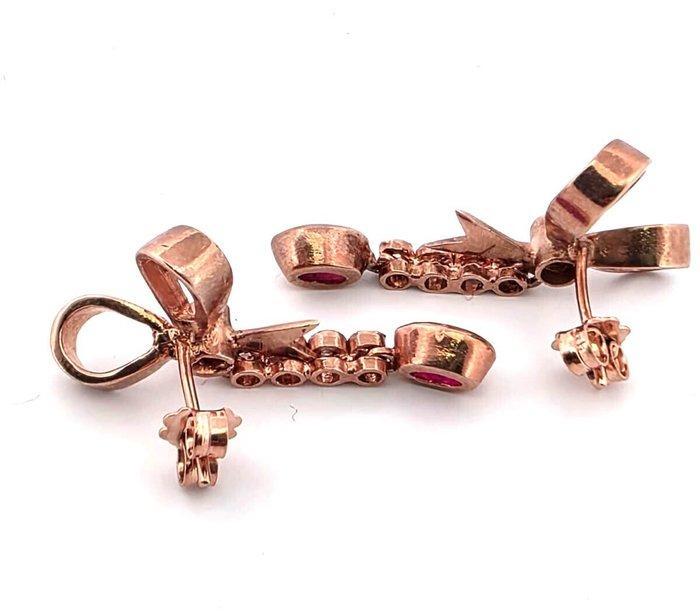 Zonder Minimumprijs - Oorbellen - 9 kt. Roségoud, Zilver, Sieraden, Tassen en Uiterlijk, Oorbellen