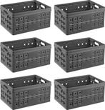 Sunware Square Vouwkrat Antraciet 32 liter 49x36xH24.5cm Set, Ophalen of Verzenden, Nieuw