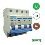 Gacia installatieautomaat 4 polig B4 10KA - PB8H-4B04, Ophalen of Verzenden, Nieuw