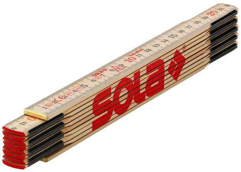 Sola H2/10 duimstok - hout - blank - 2m, Doe-het-zelf en Verbouw, Overige Doe-het-zelf en Verbouw, Ophalen of Verzenden