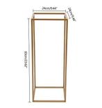 Set van 10 Gouden Geometrische Bloemenstandaards Decoratie, Huis en Inrichting, Woonaccessoires | Vazen, Verzenden, Nieuw