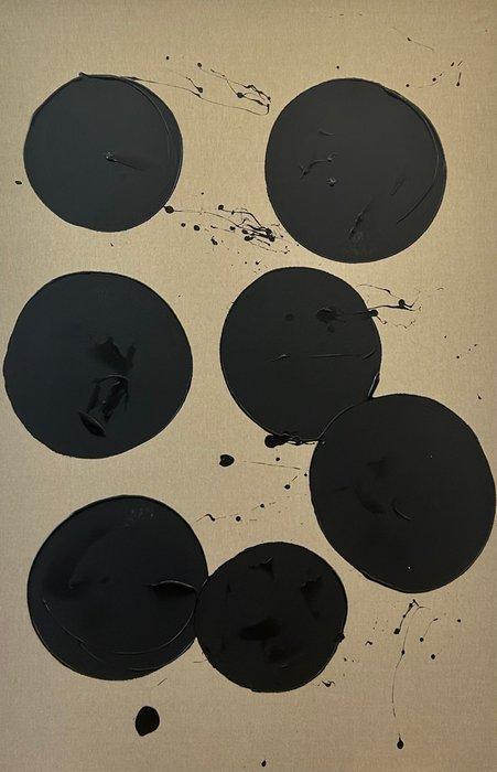 Stefanie Raus - Black Bubbles 801 XXL, Antiek en Kunst, Kunst | Schilderijen | Modern