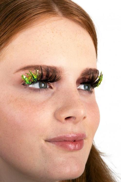 PXP Nep Wimpers Glitter UV Lime Barranquilla, Hobby en Vrije tijd, Feestartikelen, Nieuw, Verzenden