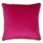 kussen fluweel goud fuchsia 45x45cm, Verzenden, Nieuw